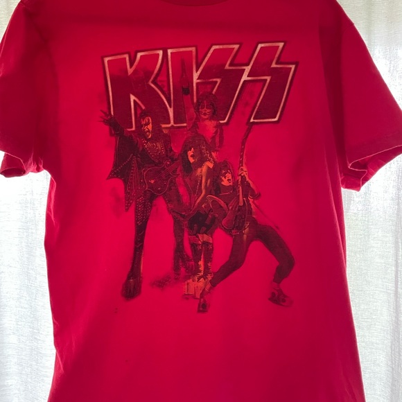 VTG Y2k Kiss Rock Band Tee Rock The Nation Tour Rare Vintage 2004 Shirt L 90s - Picture 2 of 4